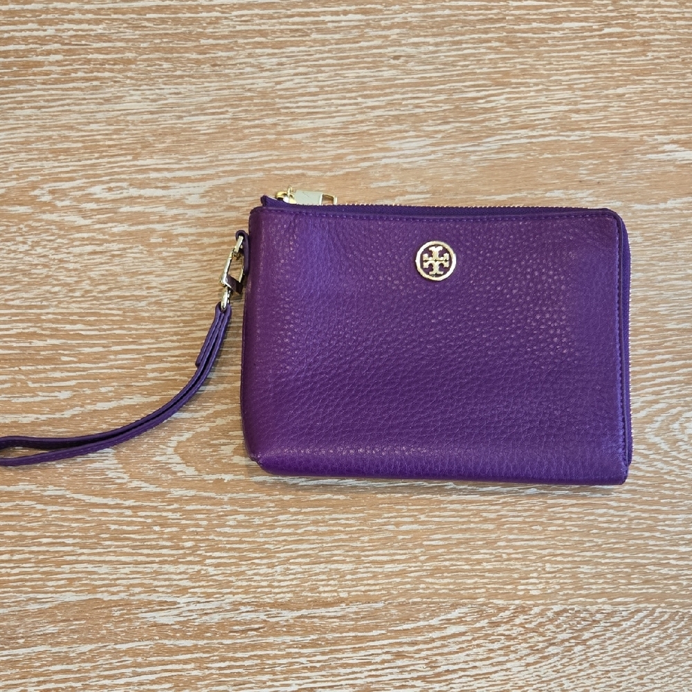 Tory Burch Purple Wristlet Wallet